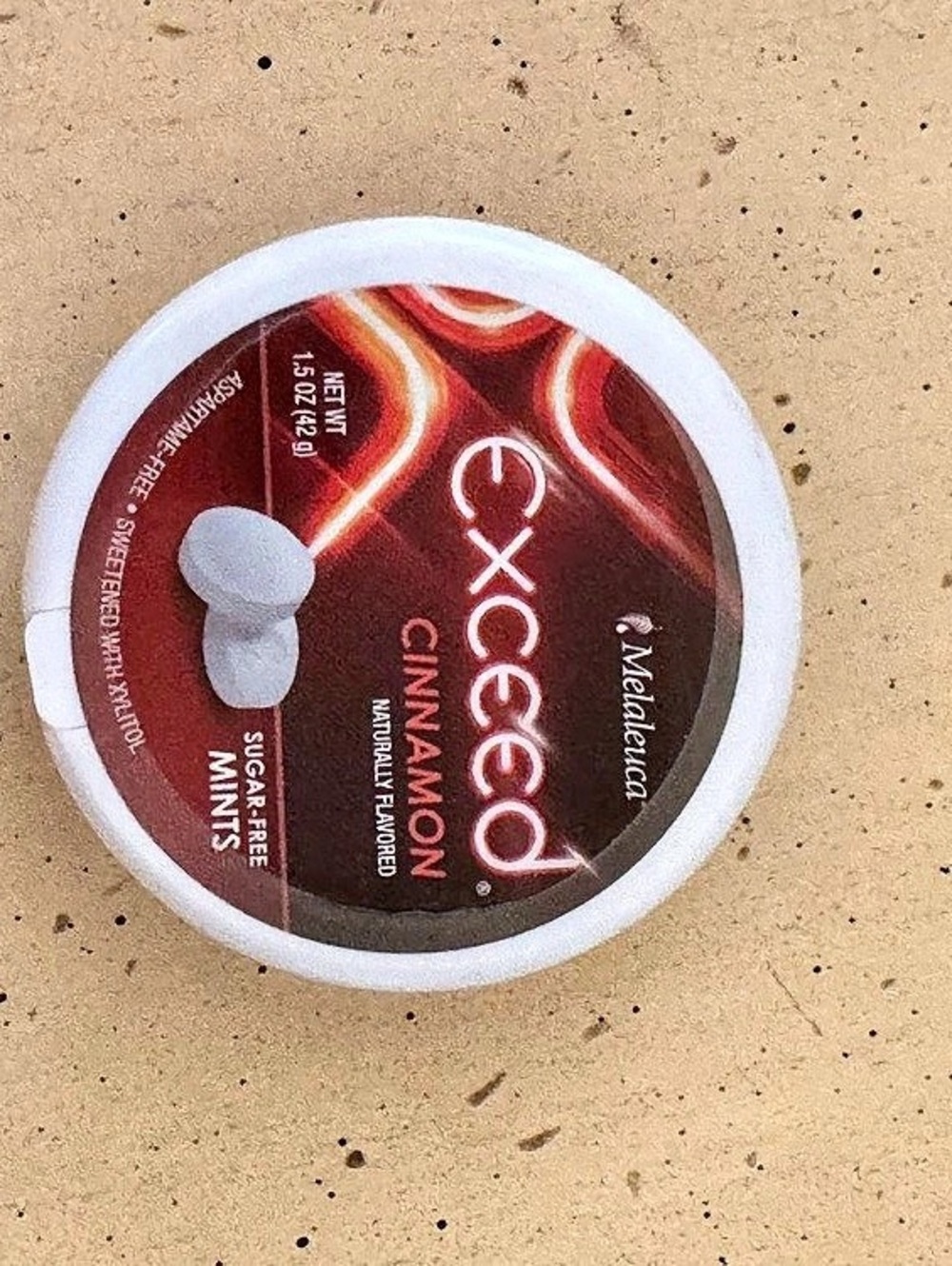 exceed Cinnamon Sugar-Free Mints 1.5 oz NWT